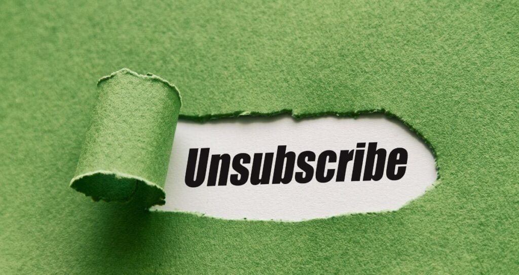 Unsubscribe from unwanted and spam mails