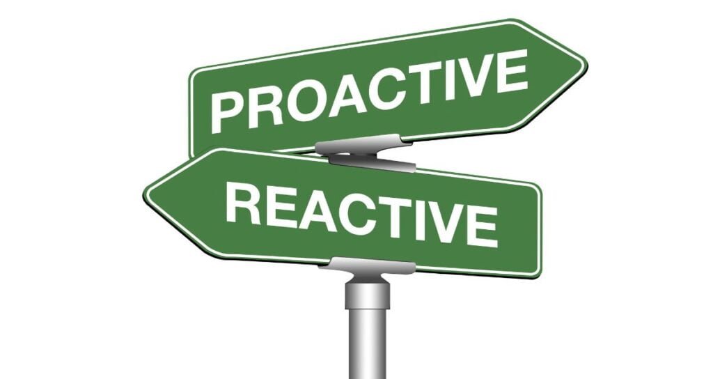 proactive and reactive