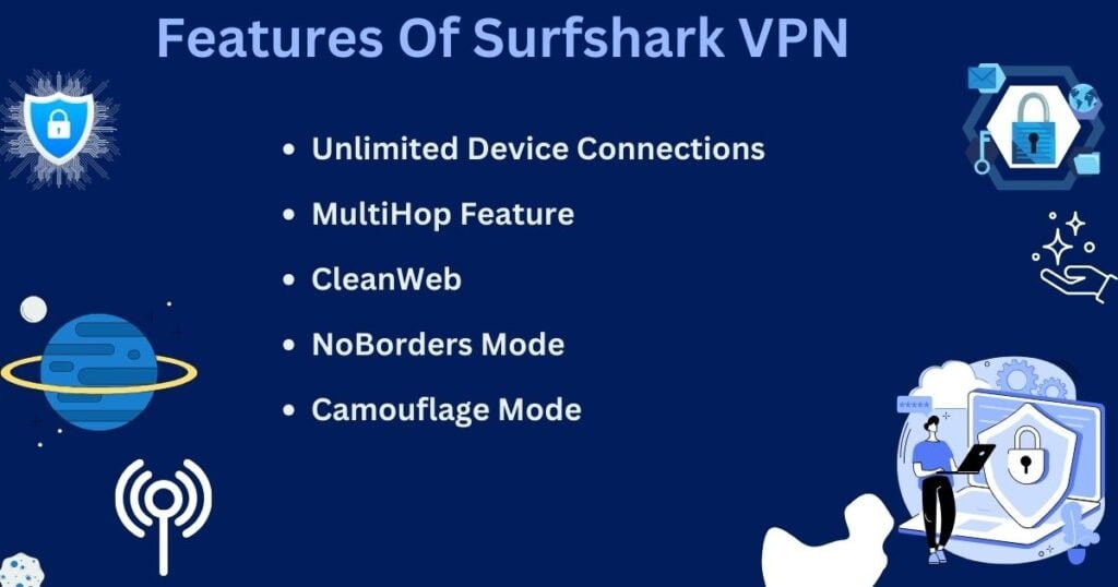 Features of SUrfsahrk VPN